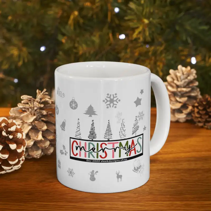 Personalized Family Christmas Mugs - Sleek Designs