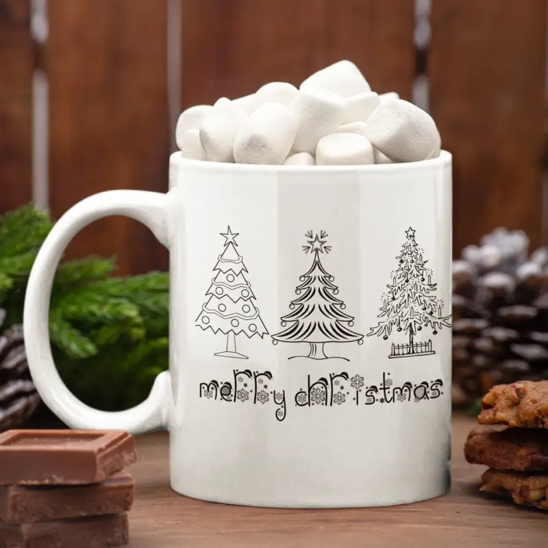 Christmas Tree Mugs - Sleek Designs