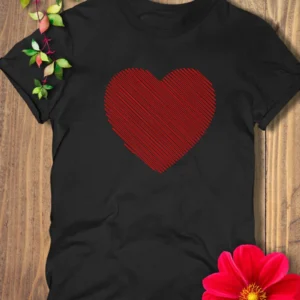 Scribbled Heart Valentine's Day Shirt